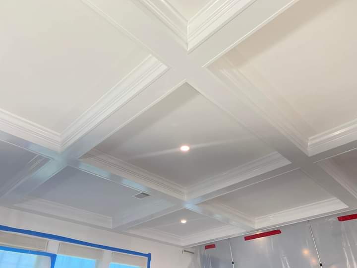 Coffered Ceiling Crown Mold Schererville, Indiana 3